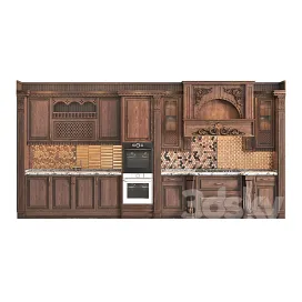 Classic Wooden Luxury Kitchen Deluxe